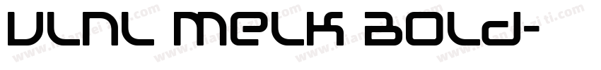 VLNL Melk Bold字体转换